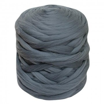 Zachte merino lontwol donkergrijs