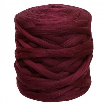 Zachte merino lontwol bordeaux