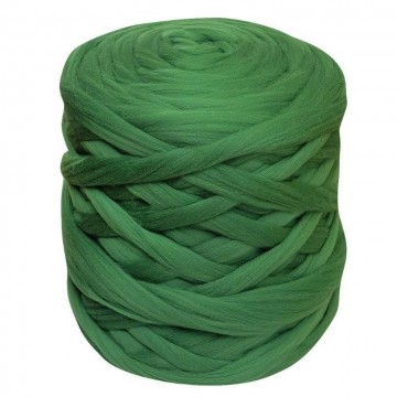 Zachte merino lontwol Grasgroen