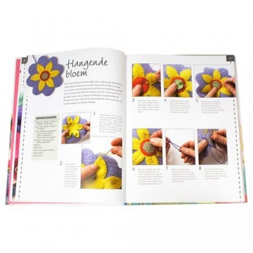 Viltboek voor het maken van decoraties, cadeaus en accessoires van vilt