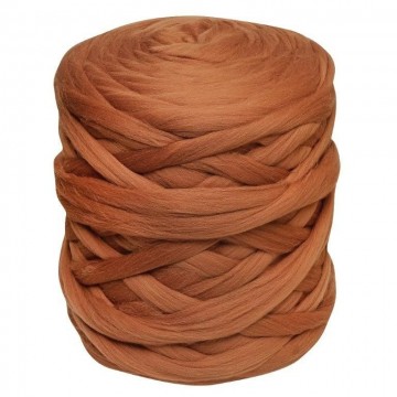 Zachte merino lontwol caramel