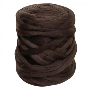 Zachte merino lontwol bruin