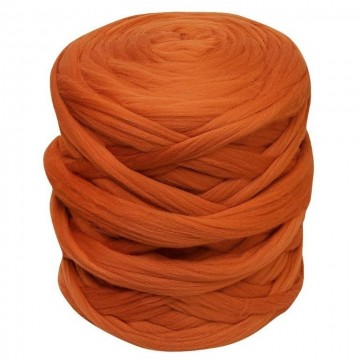 merino lontwol warm oranje