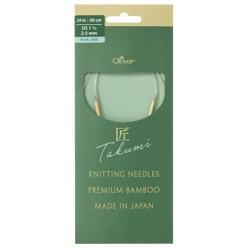 Clover Takumi PRO Bamboe Rondbreinaald 60 cm – 2,5 mm t/m 7,0 mm