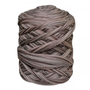 Merino lontwol bruin/beige gemêleerd
