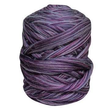 Merino lontwol paars/lila gemêleerd
