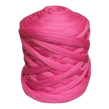 Merino lontwol dieproze