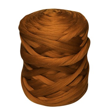 Merino lontwol koperbruin