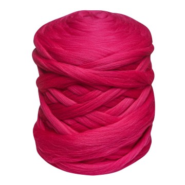Merino lontwol fuchsia