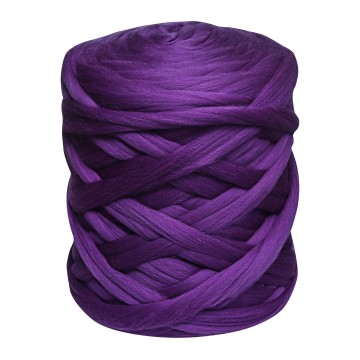 Merino lontwol donkerpaars