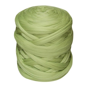 Merino lontwol pistache groen