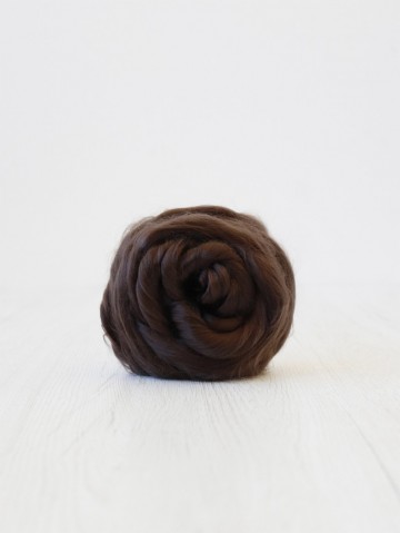 Tencel in lont donkerbruin