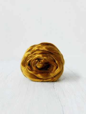 Tencel oker-geel in lont