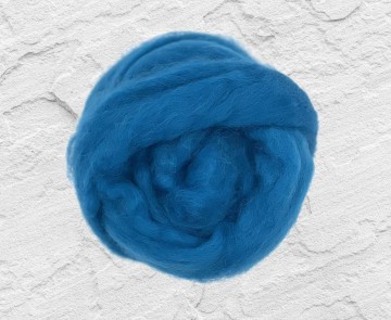 Gekleurde lontwol Shetland turquoise
