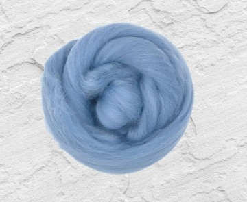 Gekleurde lontwol Shetland baby-blauw