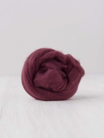 Super fijne merino lontwol paars