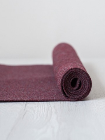 Vilt 30x30 bordeaux/grijs gemêleerd