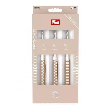 Prym Ergonomics Wolhaaknaaldenset Taupe 3,0 - 5,0 mm