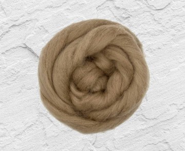 Gekleurde lontwol Shetland beige