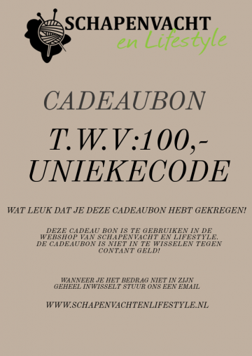 Cadeaubon t.w.v €100,-