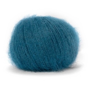 Mohair Bliss petrol 60% superkid mohair 40% zijde