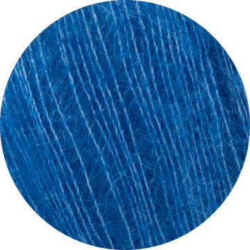 Mohair Bliss azure licht blauw mohair zijde garen met zachte glans