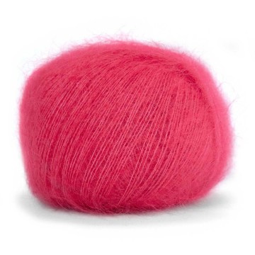Mohair Bliss coral mohair zijde koraal garen licht en zacht