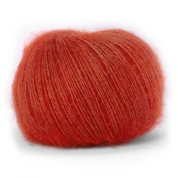 Mohair Bliss strawberry mohair zijde roodroze garen