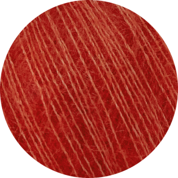 Mohair Bliss strawberry roodroze mohair zijde garen met lichte glans