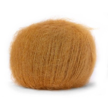 Mohair Bliss amber mohair zijde warm goudkleurig garen