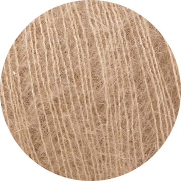 Beige mohair zijde lace garen met zachte halo Mohair Bliss