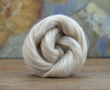 Fawn alpaca tussah zijde blend