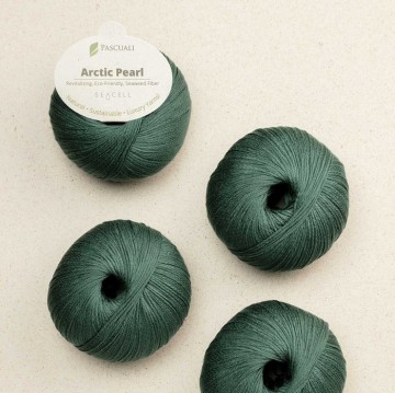 Arctic Pearl Seaweed garen detail – vegan Fingering Lyocell Seacell