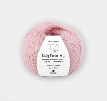 Zacht merinogaren in roze tint