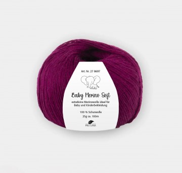 Zacht merinogaren in bordeaux tint