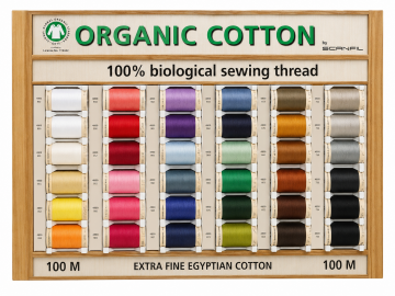 Scanfil Organic Cotton Naaigaren 100m - GOTS Biologisch Pima Katoen - 34 Kleuren