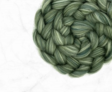 Sokkenwol-mix Shetland wol/Merino wol x Bio Nylon groen