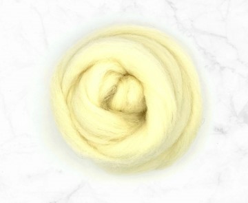 Witte bergschaap lontwol naturel