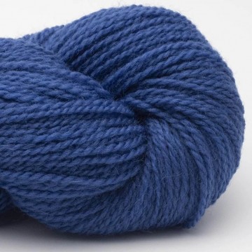 Blauw fingering garen van Bluefaced Leicester scheerwol