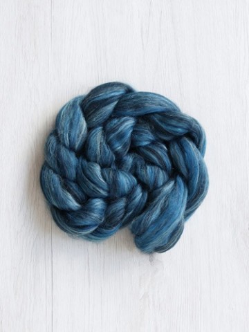 Extra fijne merino lontwol melange – Blue Butterfly