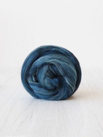 Extra fijne merino lontwol melange – Blue Butterfly (zacht gemêleerd blauw)