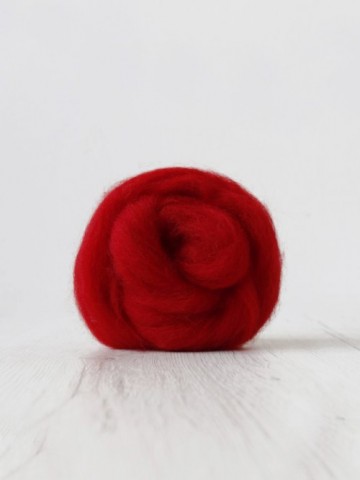 Gekleurde Corriedale rood