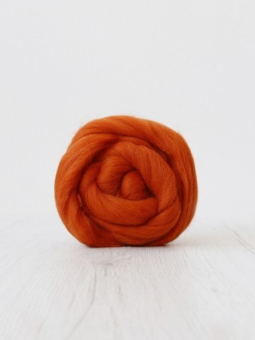 Gekleurde Corriedale warm oranje