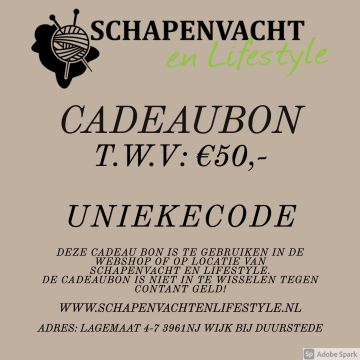 Cadeaubon t.w.v €50,-