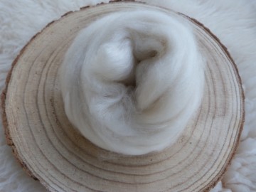 Natuurlijk witte Kasjmier in lont