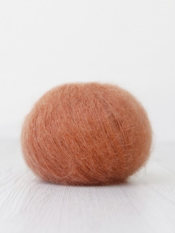 Kaneelkleurig mohair zijde lace garen
