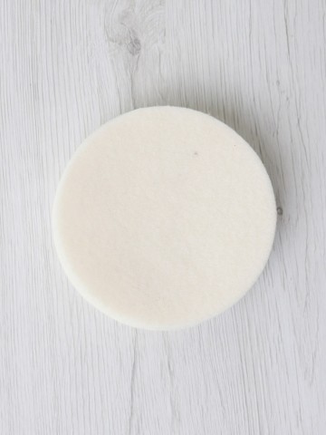 Vilten ronde onderzetter Milk – 3 mm wolvilt