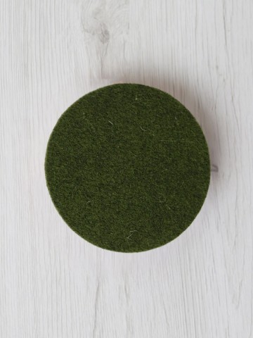 Vilten ronde onderzetter Army – 3 mm wolvilt