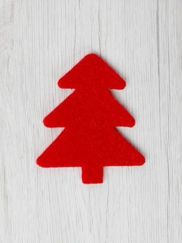 Vilten kerstboom Strawberry – 3 mm wolvilt