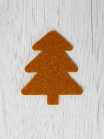 Vilten kerstboom Saffron – 3 mm wolvilt